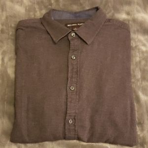 Dark Gray Michael Kors button down, Large, EUC
